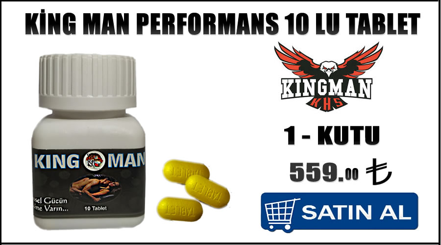 King man performans 10 lu tablet güvenilir erkek performans ürünü satın al