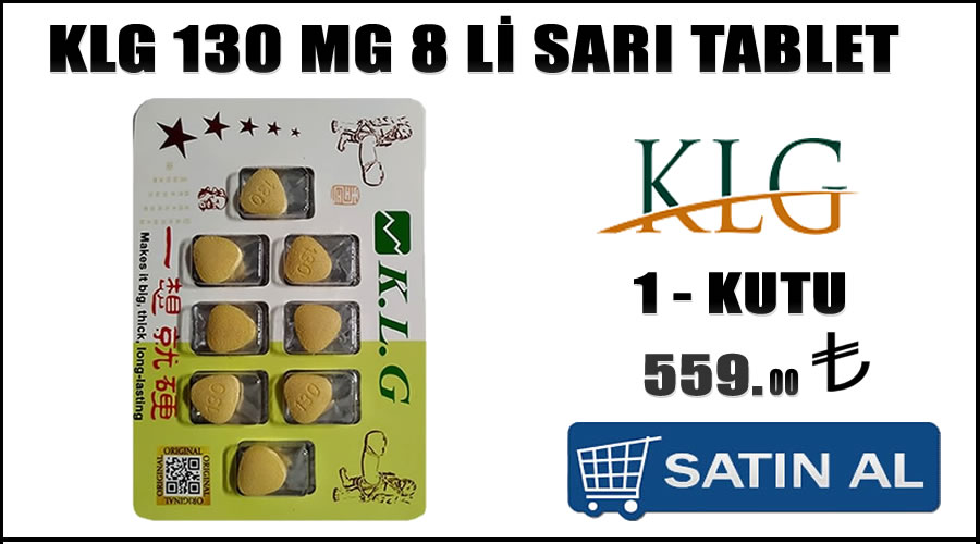 Klg 130 mg 8 li sarı tablet online cinsel ürün alışveriş sitesi