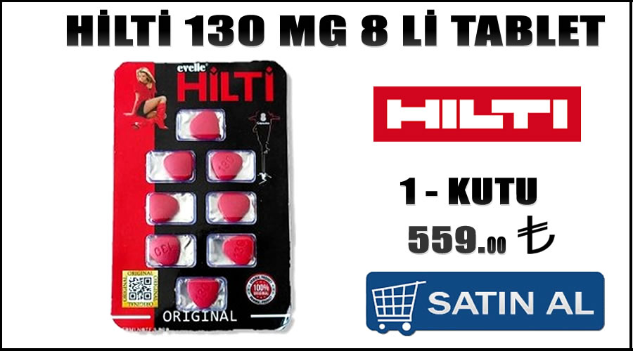 Hilti 130 mg 8 li tablet güvenilir cinsel ürünler eczane fiyatı