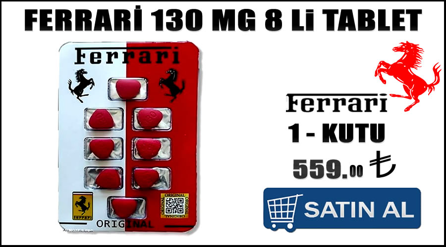 Ferrari 130 mg 8 li tablet Uzun etkili performans ürünleri satın al