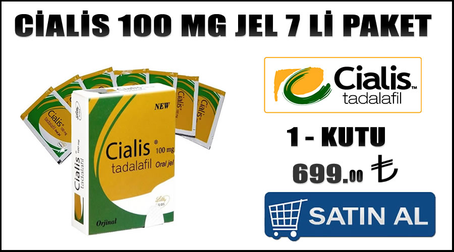Cialis 100 mg jel 7 li paket Uygun fiyatlı cinsel ürünler